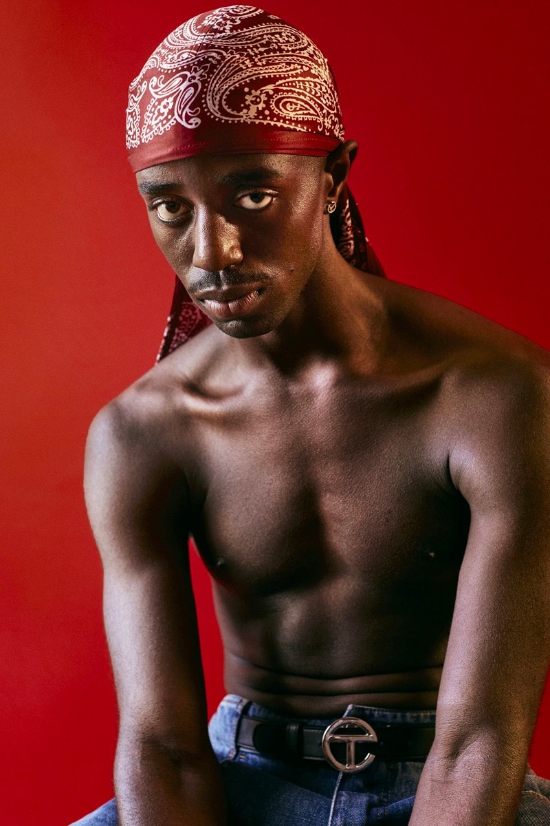 Black and Red LV Durag