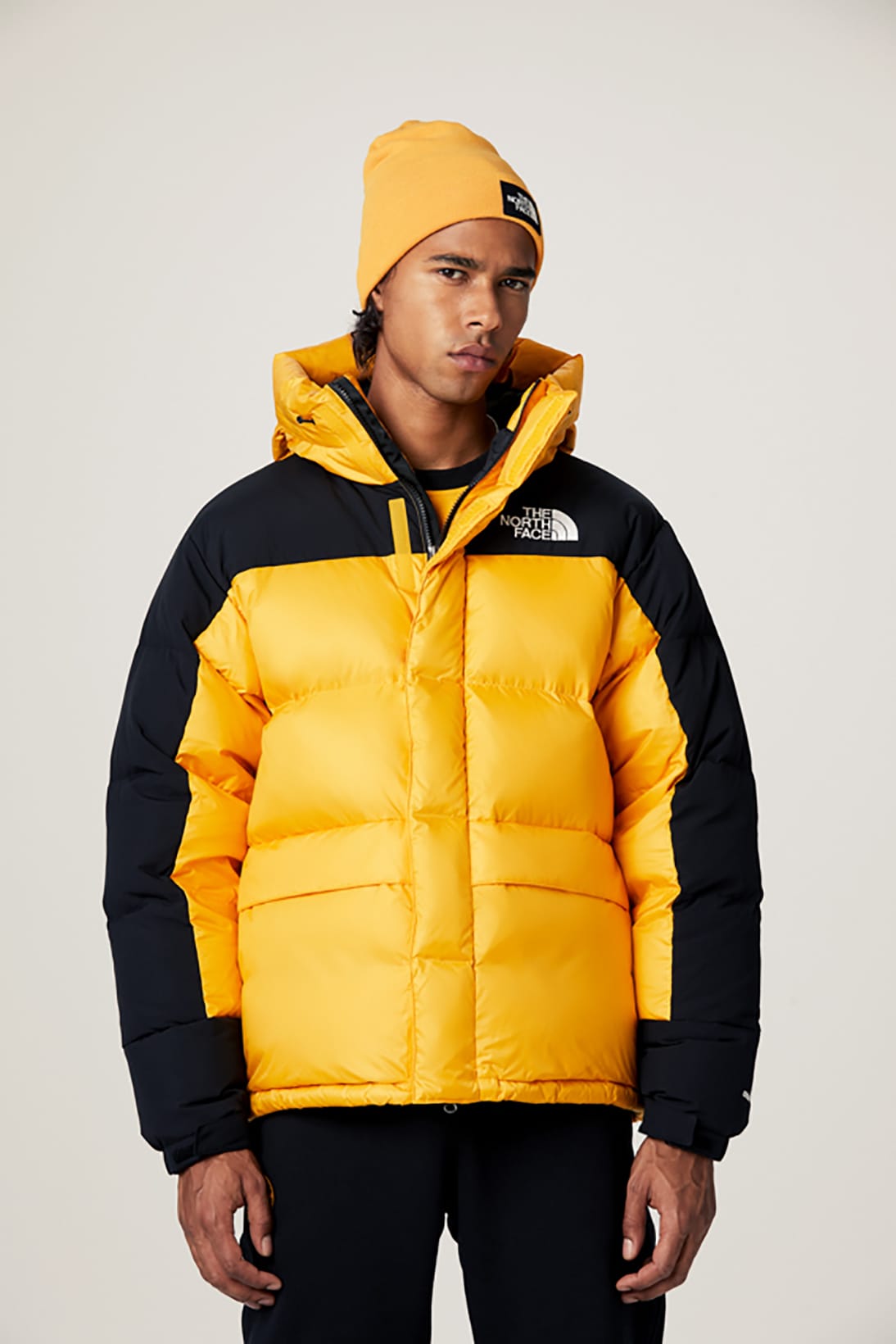 north face down jacket yellow