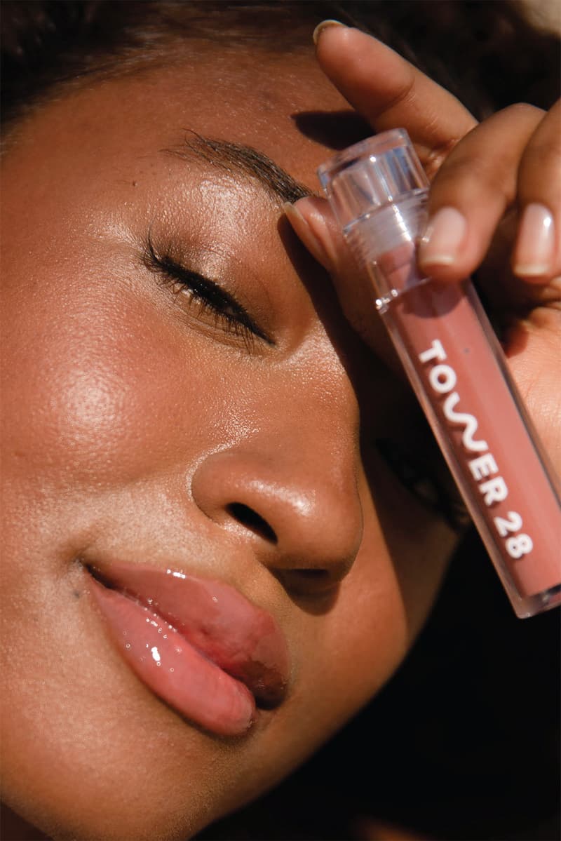 tower 28 milky lip gloss jelly makeup nude pink brown sephora