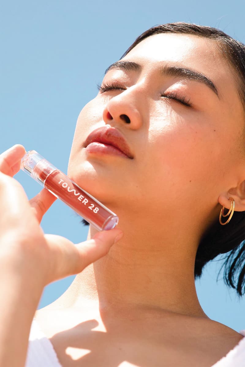 tower 28 milky lip gloss jelly makeup nude pink brown sephora