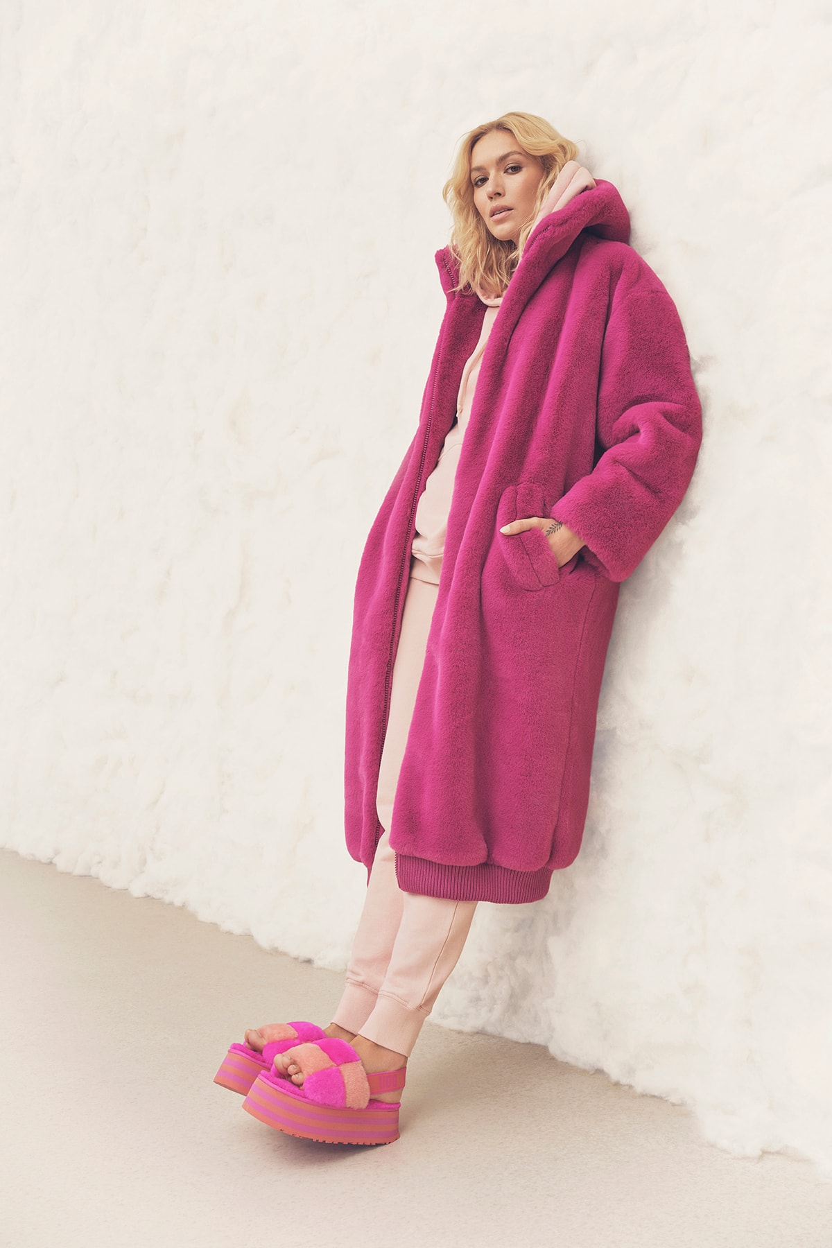 UGG Fall/Winter 2020 Collection Coat Pink