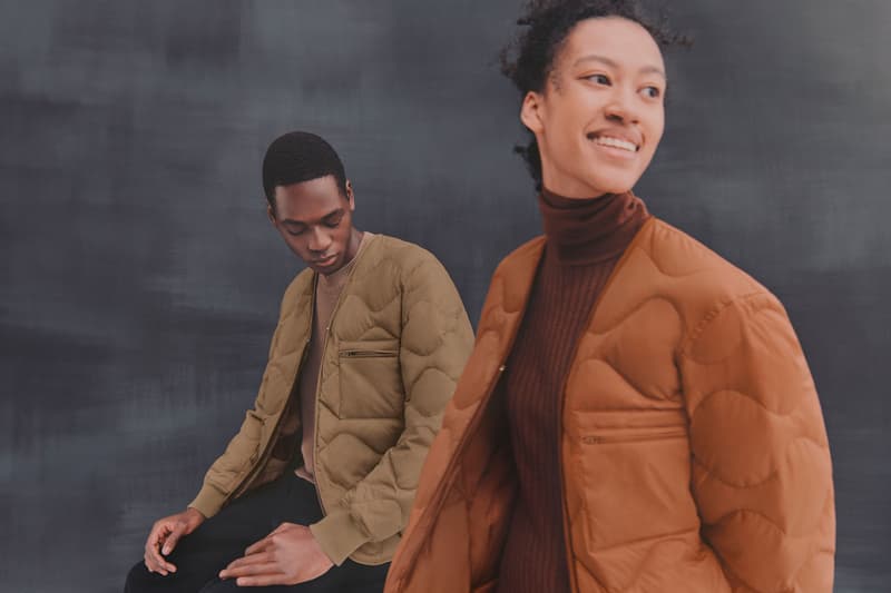 UNIQLO RE.UNIQLO Recycled Down Jacket Puffer Brown Orange