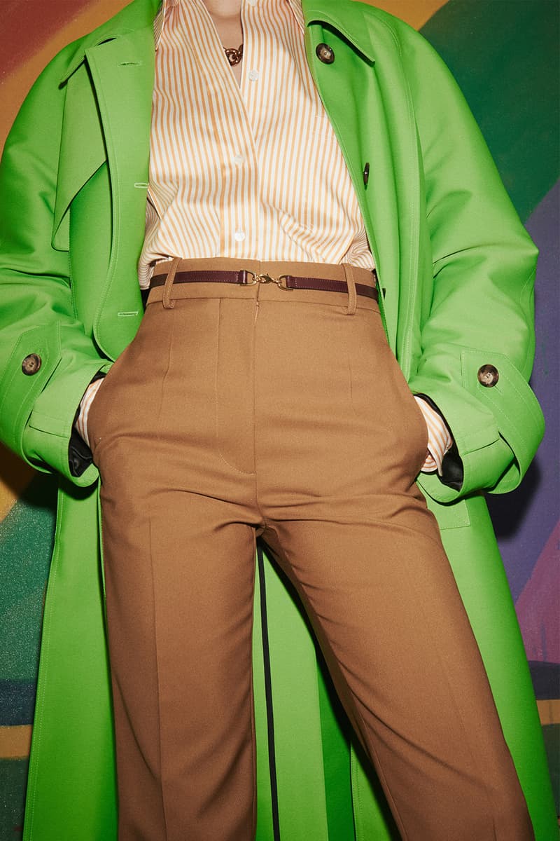 victoria beckham spring summer 2021 presentation suits dresses flared pants london fashion week lfw
