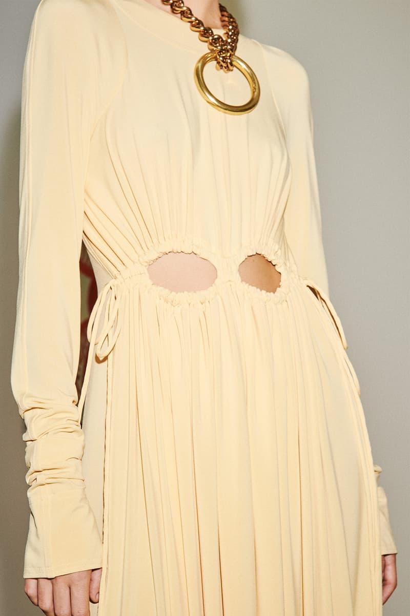 victoria beckham spring summer 2021 presentation suits dresses flared pants london fashion week lfw