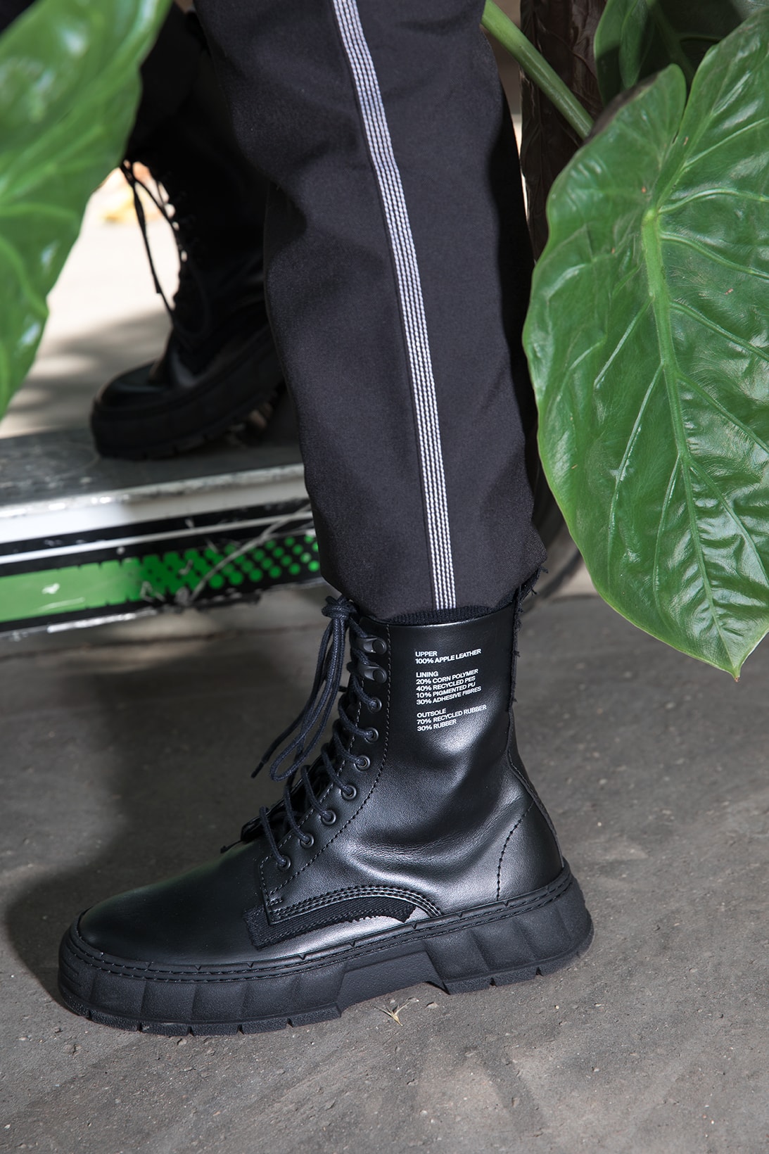 viron sustainable footwear vegan plant based upcycled sneakers boots peta certified