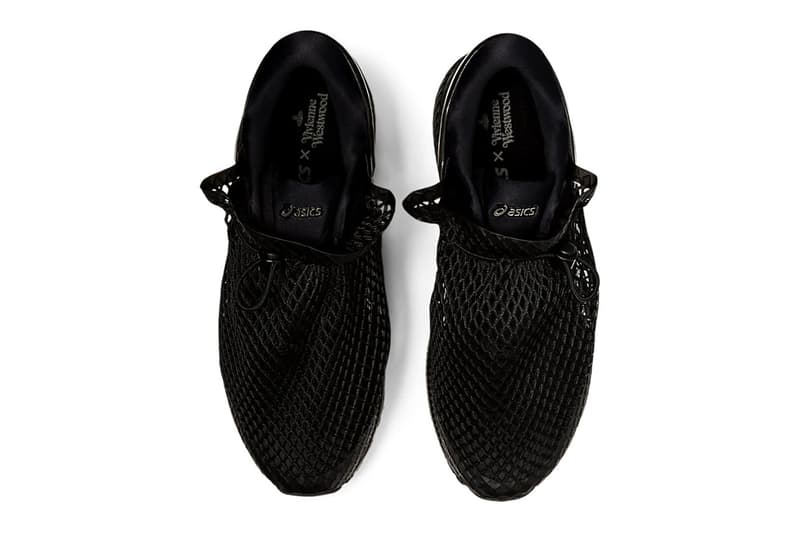 vivienne westwood asics gel kayano 26 white black netting sack sneakers collaboration release price