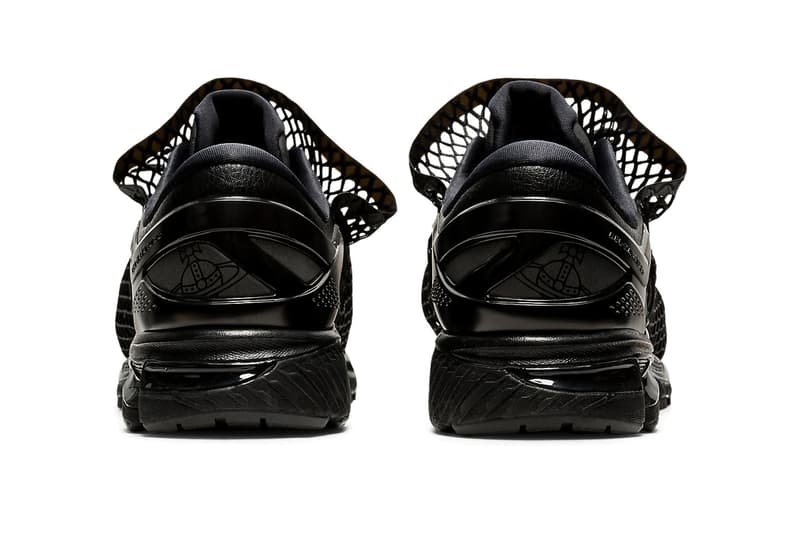 vivienne westwood asics gel kayano 26 white black netting sack sneakers collaboration release price