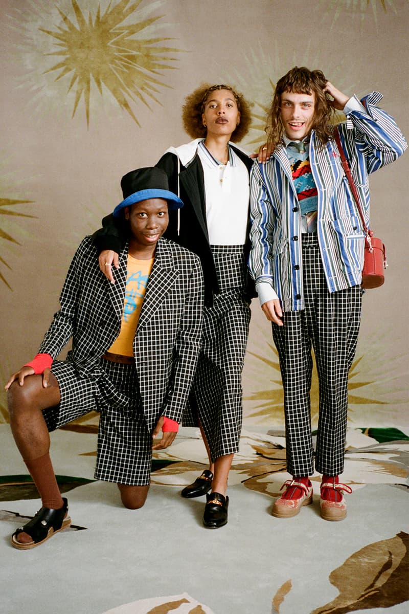 vivienne westwood spring summer 2021 lookbook video tailoring suits cardigans isamaya ffrench georgia palmer dott cotton clown 