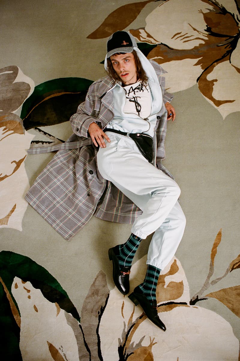 vivienne westwood spring summer 2021 lookbook video tailoring suits cardigans isamaya ffrench georgia palmer dott cotton clown