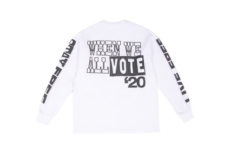 When We All Vote x Dover Street Market Voting Merch Selena Gomez Hoodie Matt McCormack T-Shirt