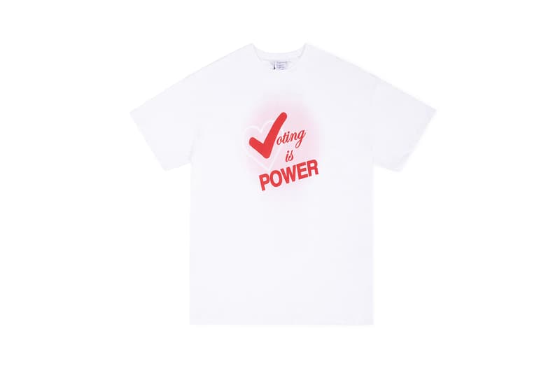 When We All Vote x Dover Street Market Voting Merch Selena Gomez Hoodie Matt McCormack T-Shirt
