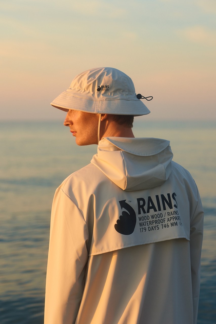 Wood Wood x RAINS Collaboration Fall Winter 2020 Collection Raincoat Hat