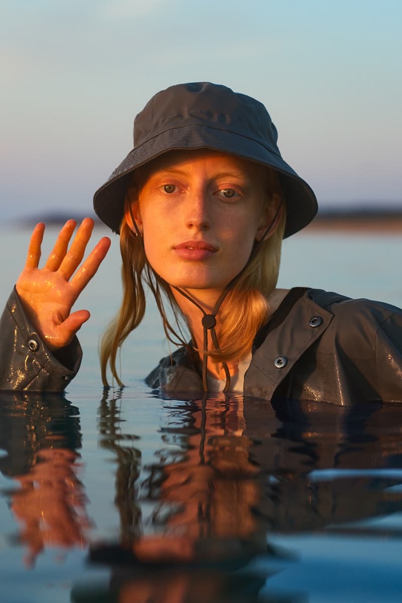 Wood Wood x RAINS Collaboration Fall Winter 2020 Collection Raincoat Hat