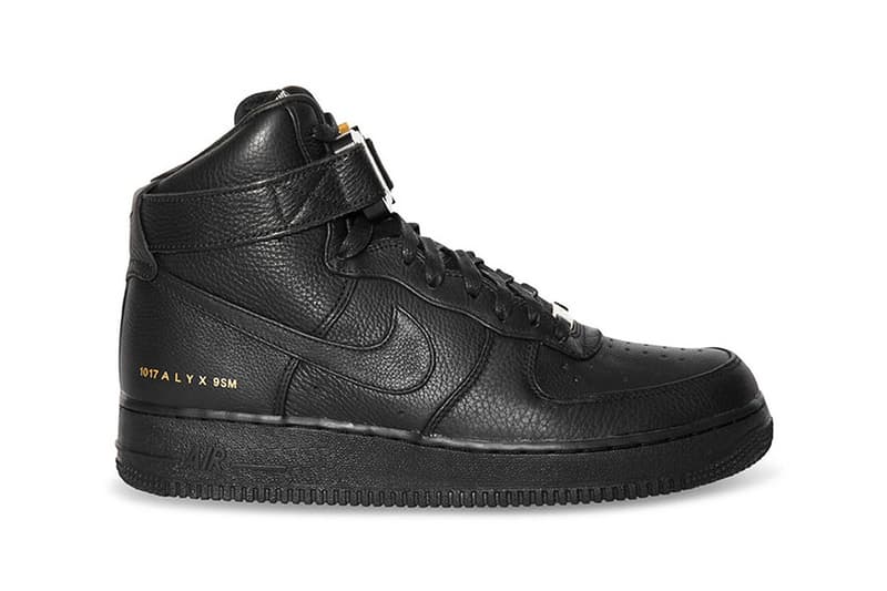 1017 ALYX 9SM x Nike Air Force 1 High Black White