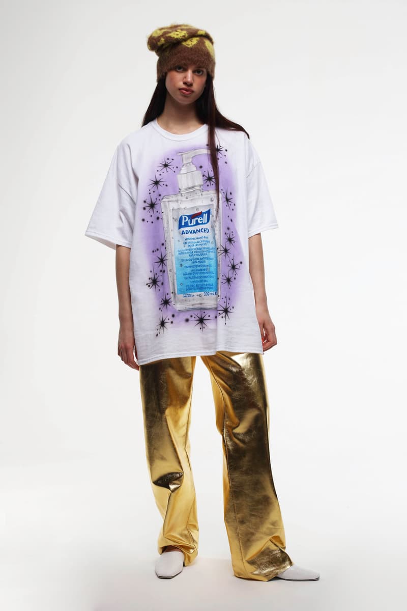 Ashley Williams Spring/Summer 2021 Lookbook Collection Prints Britannia Sex Purell Print COVID-19