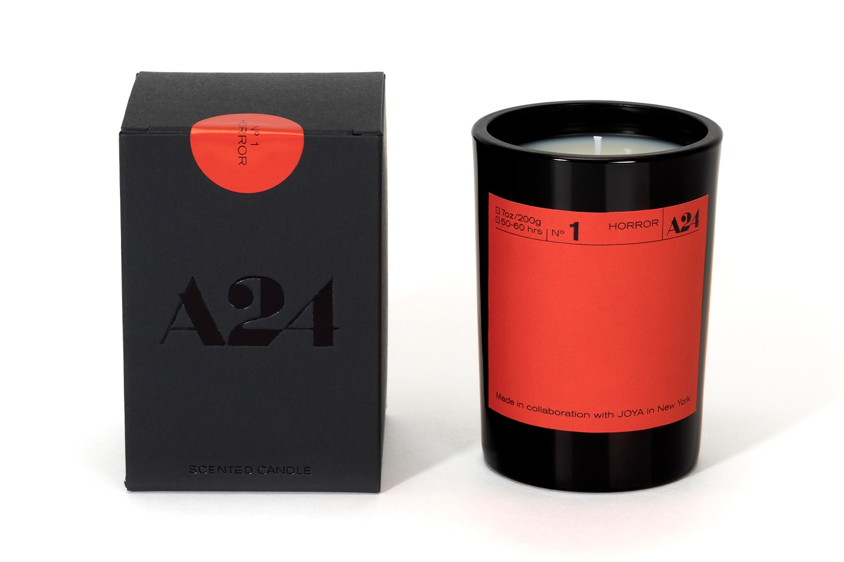 a24 film-themed joya genre candles home scents restock horror thriller noir sci fi rom com
