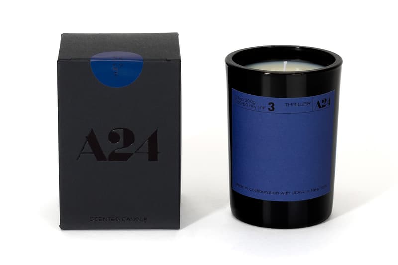 a24 film-themed joya genre candles home scents restock horror thriller noir sci fi rom com