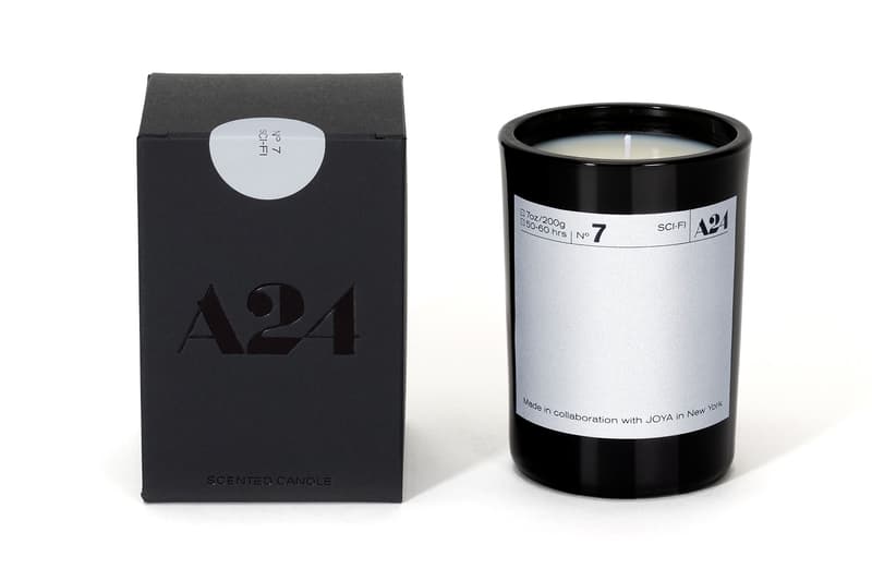 a24 film-themed joya genre candles home scents restock horror thriller noir sci fi rom com