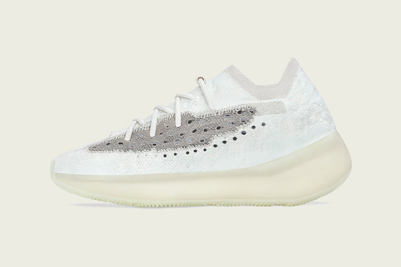 adidas kanye west yeezy boost 380 sneakers calcite glow cream white gray colorway shoes footwear sneakerhead