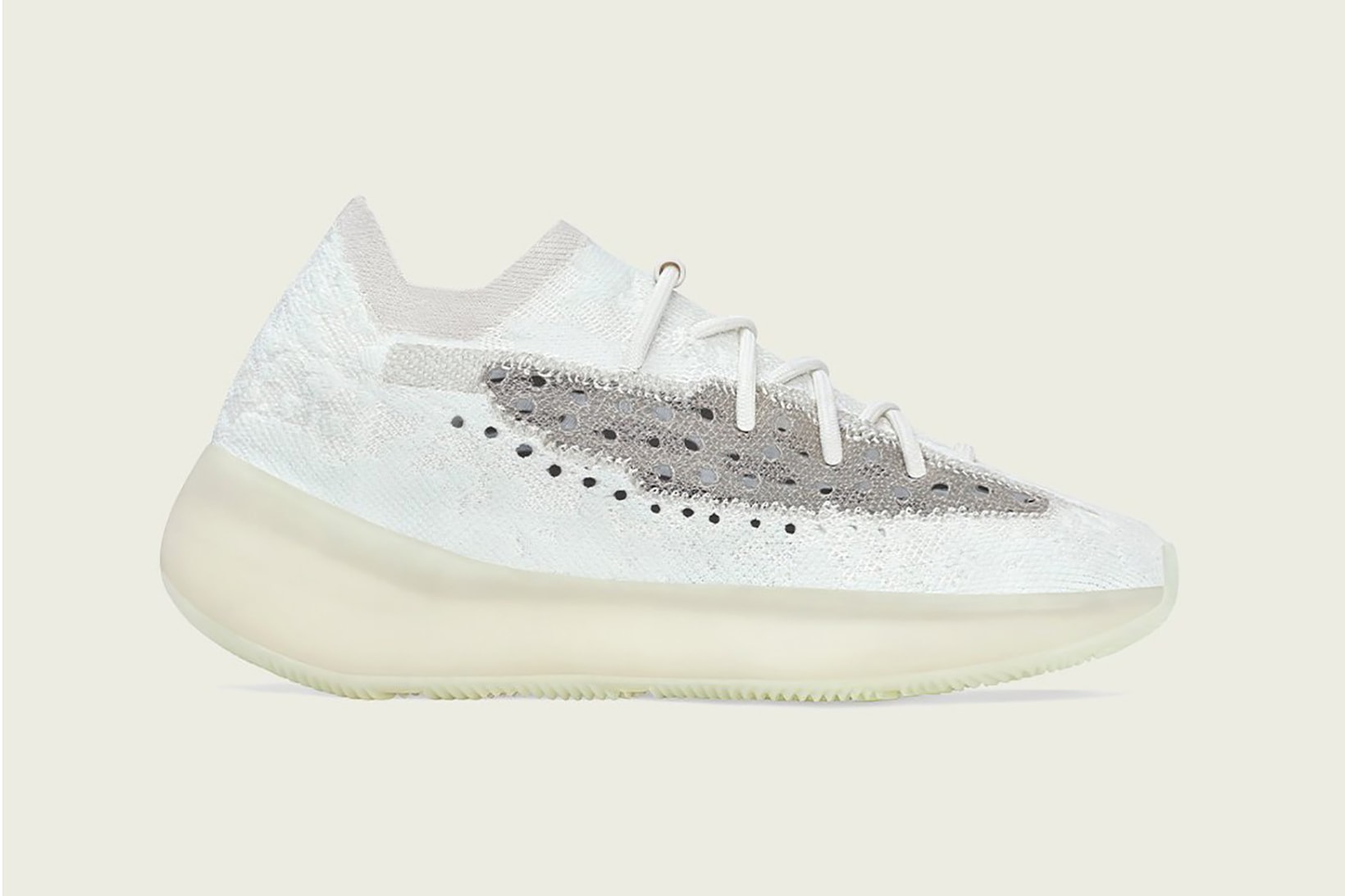 adidas kanye west yeezy boost 380 sneakers calcite glow cream white gray colorway shoes footwear sneakerhead