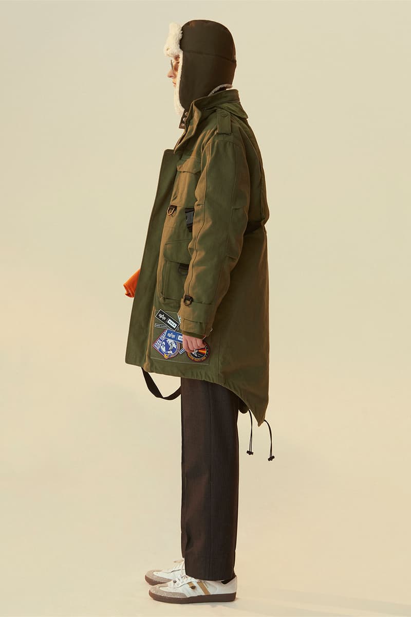 ader error alpha industries collaboration jackets ma-1 m-65 fishtail military aviation price release