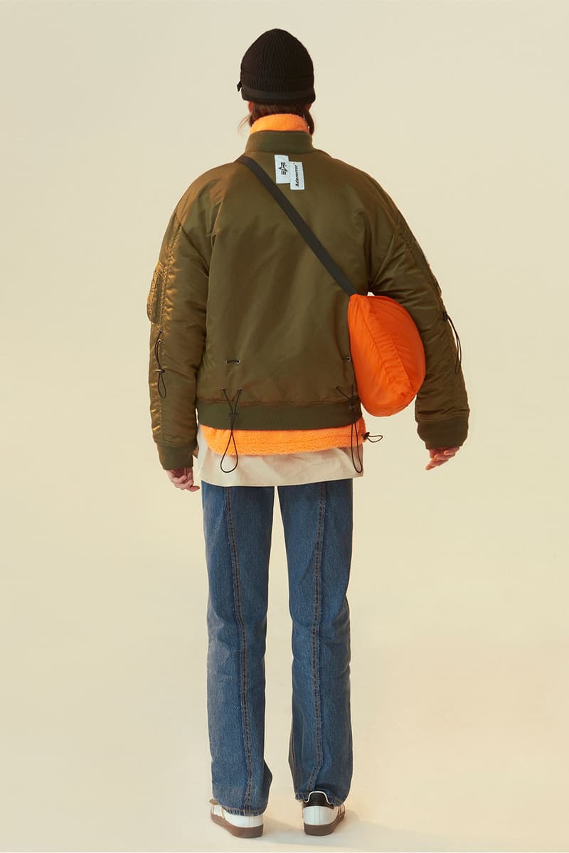 ader error alpha industries collaboration jackets ma-1 m-65 fishtail military aviation price release