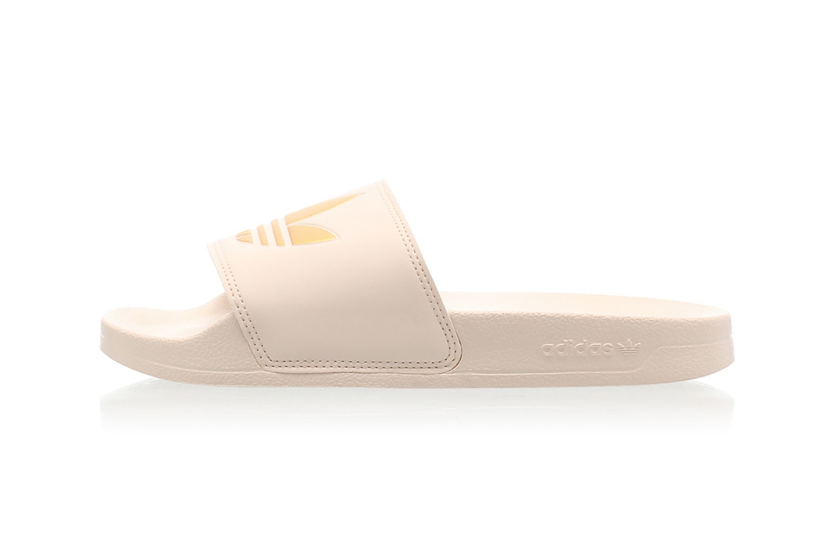 adidas adilette lite slides slippers pink cream white gray footwear