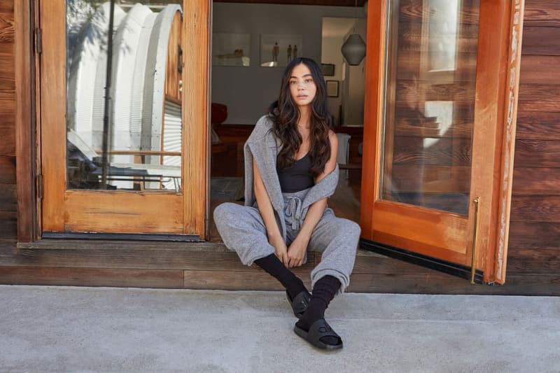 alo yoga cashmere capsule collection sweatpants hoodies crewneck loungewear release