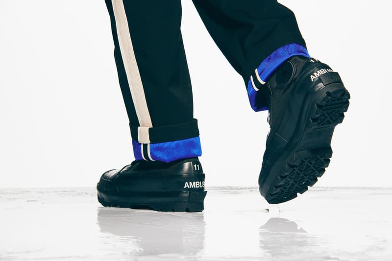 converse ambush collaboration season 2 chuck rubber boots blue