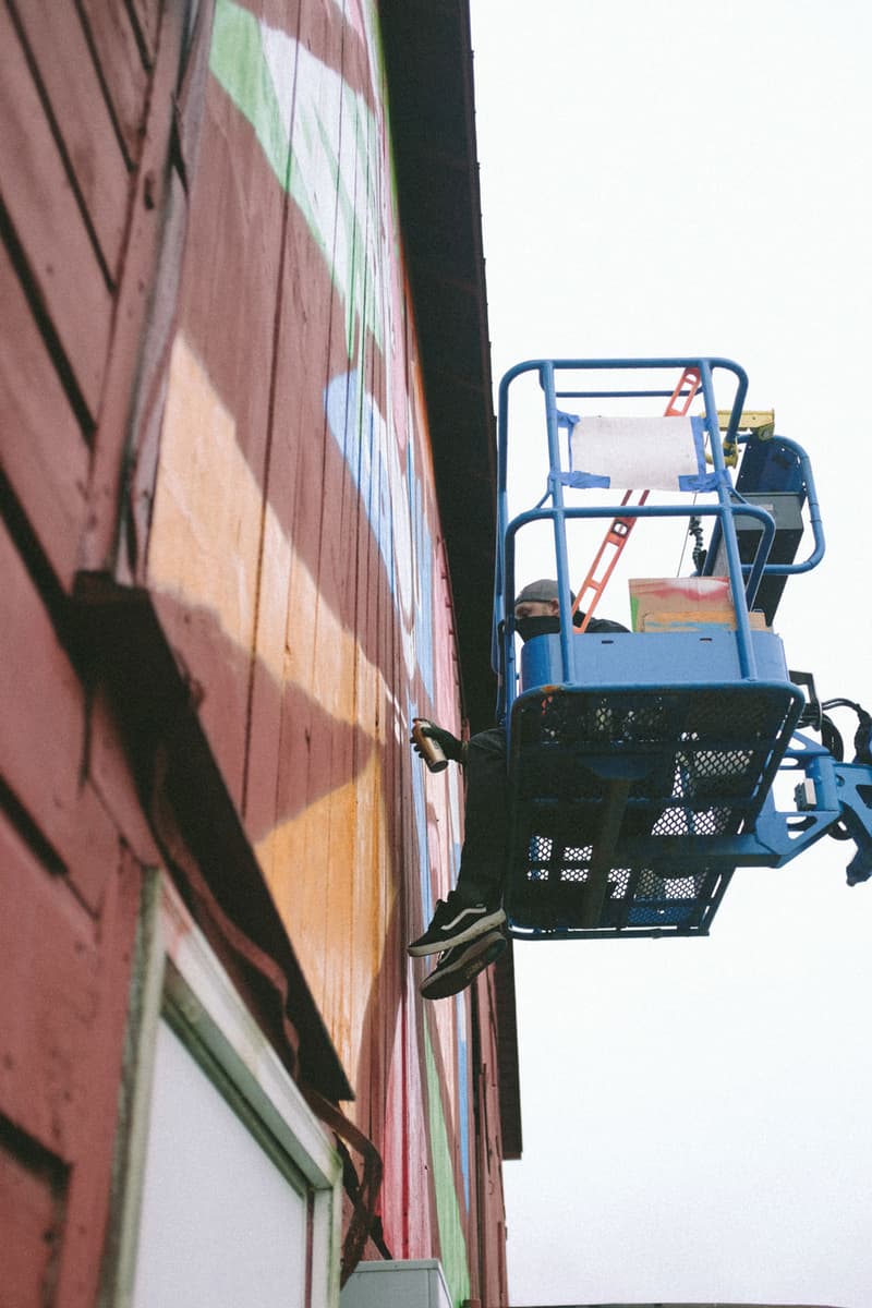 Crisp Apple Unfiltered flavor leading cider spray technique artist mural