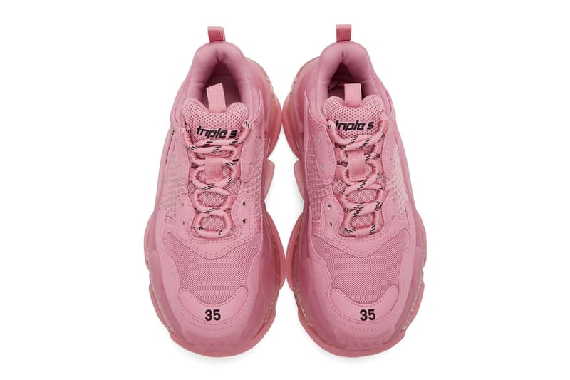 red and pink balenciaga sneakers
