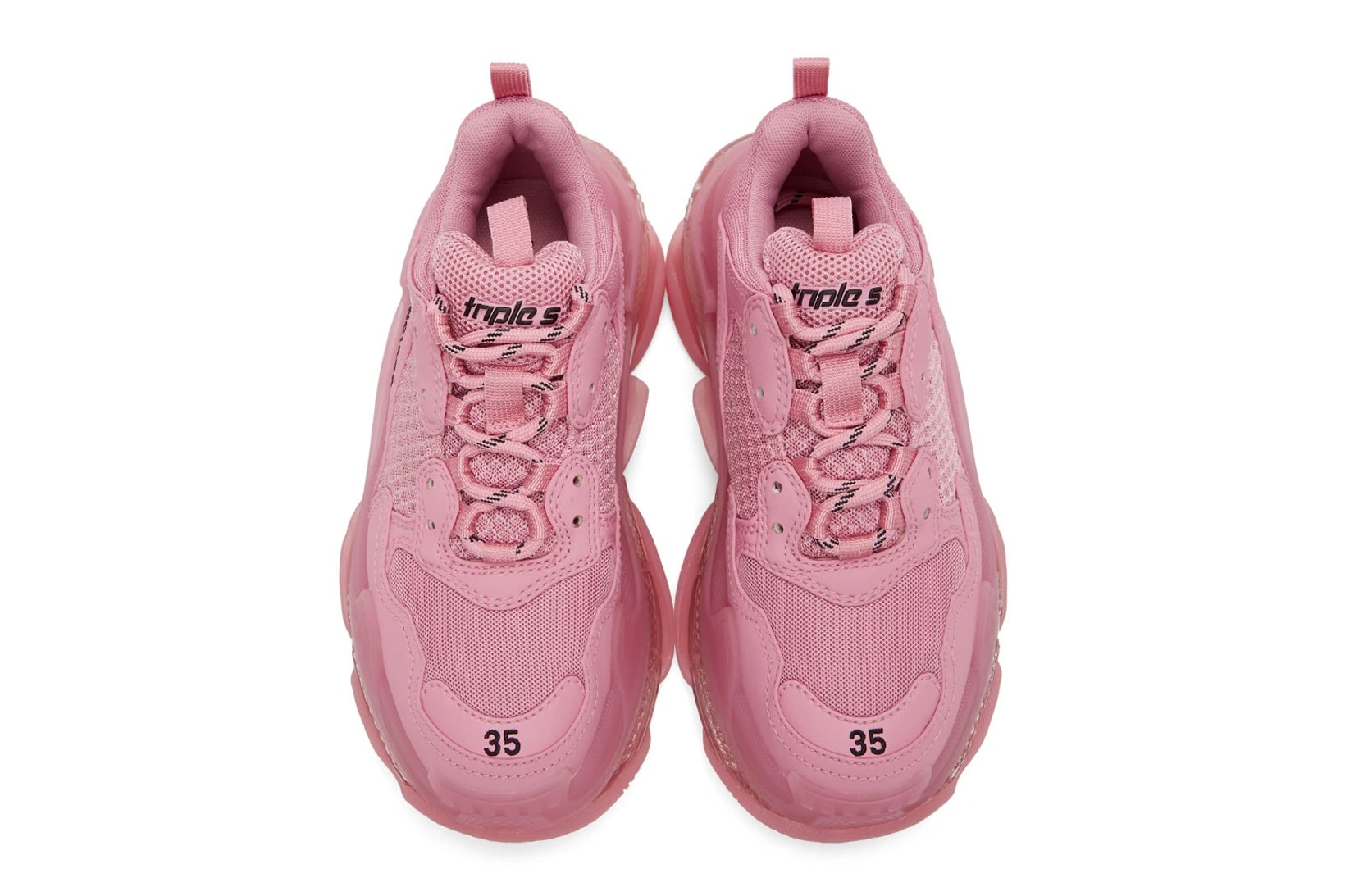 balenciaga triple s pink pastel womens chunky ugly sneakers price release