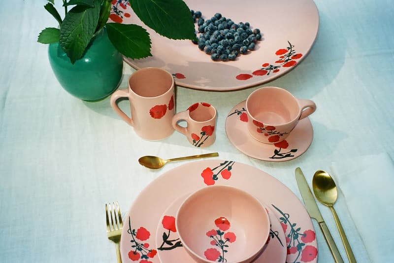 bernadette homeware ceramics plates mugs floral hand painted antwerp belgium