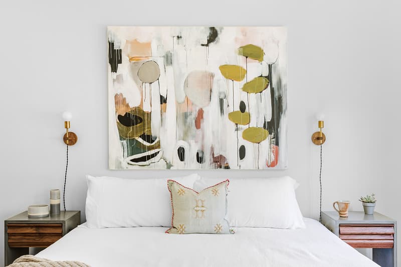 Affordable Wall Art Artwork Home Decor Lights Lamps Bedroom Bed Pillows Sheets Bedside Table Mug Plant Vase Ceramics