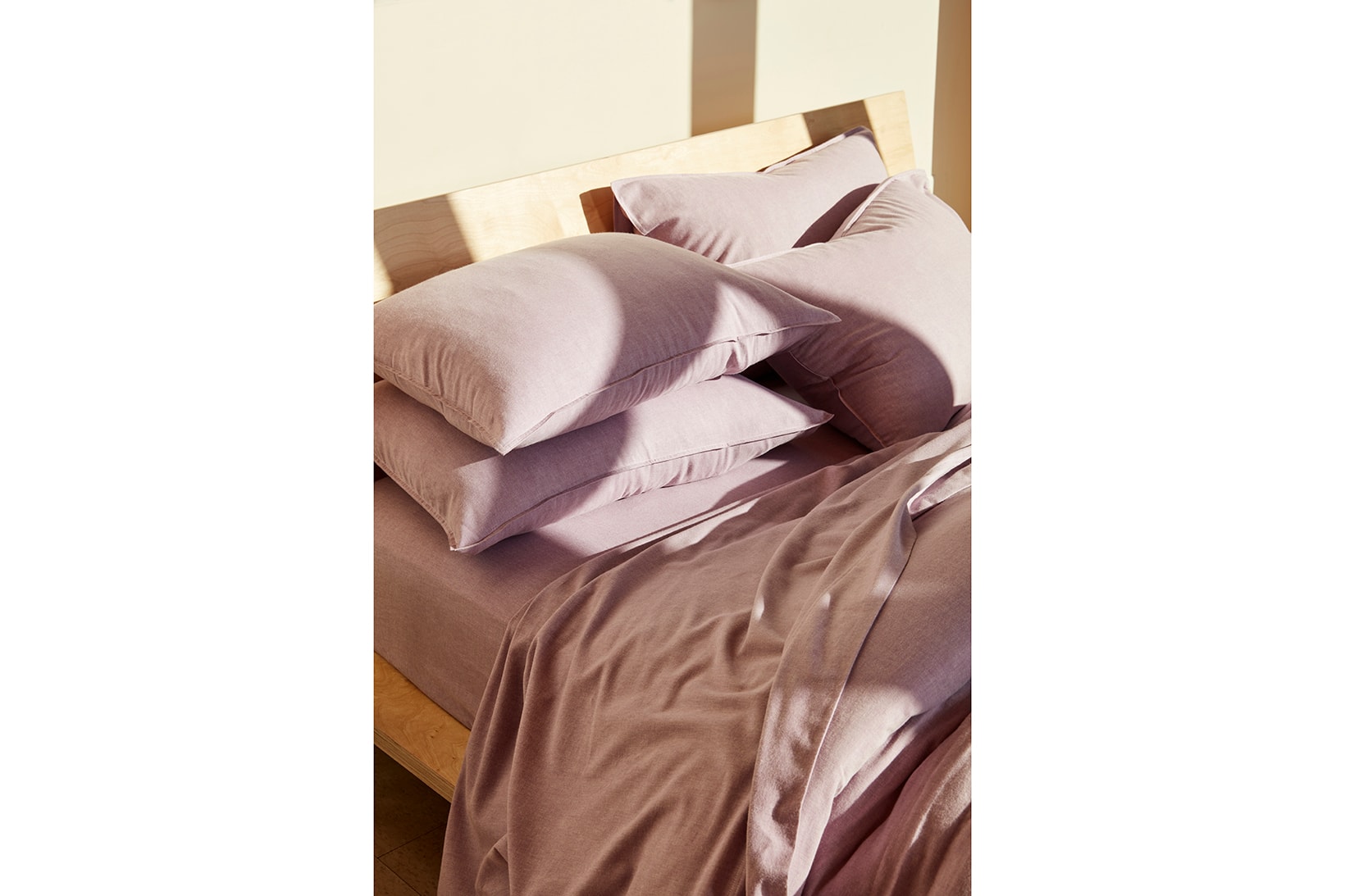 Brooklinen Heathered Cashmere Sheets Pillowcase Duvet Cover Amethyst Purple
