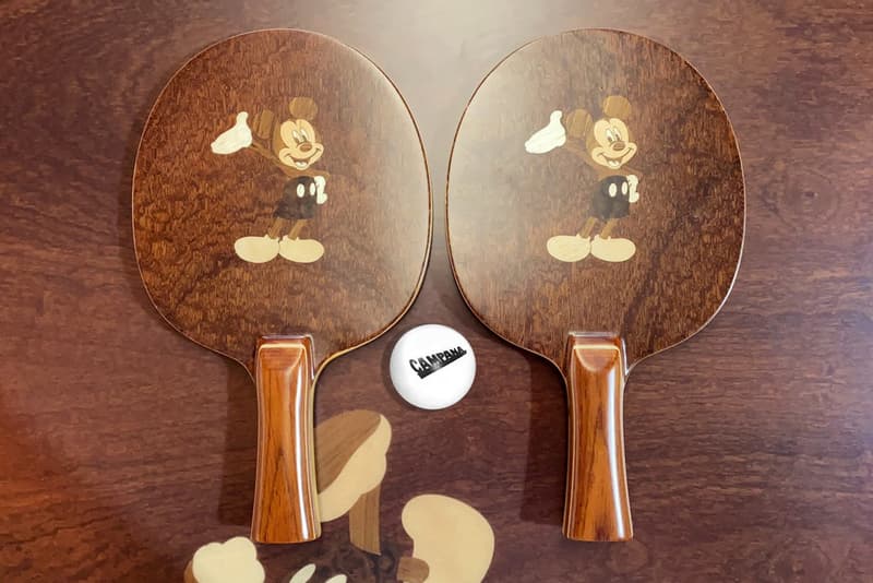 Mickey Mouse Ping Pong Table Paddle Racket Set Campana Brothers