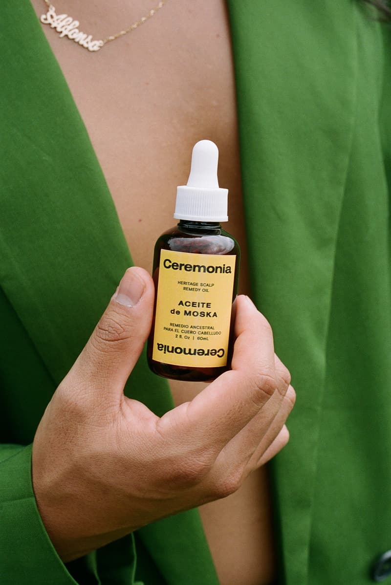 ceremonia sustainable ethnical latinx haircare brand heritage scalp remedy oil