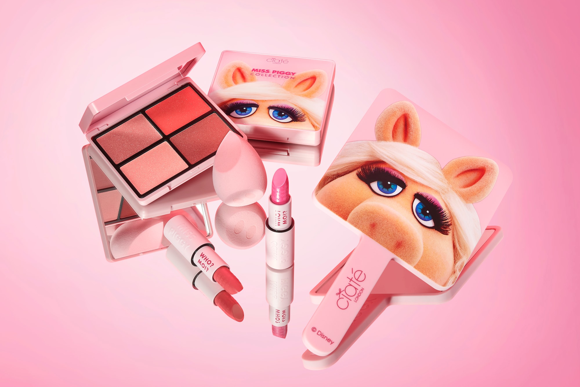 Disney Miss Piggy x Ciaté London Makeup Collab Collection Release Eyeshadow Palette BLush Pink Beauty