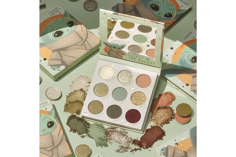 colourpop baby yoda the child mandalorian eyeshadows palettes collaboration disney price release