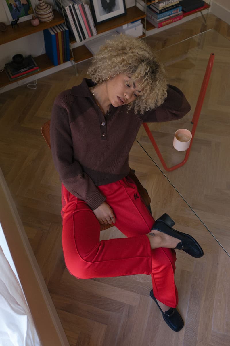 danielle cathari deconstructed knit sweater oatmeal blue bright orange fall winter release