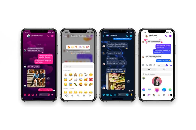 Facebook Messenger New Features Update Chat Themes Custom Selfie Stickers
