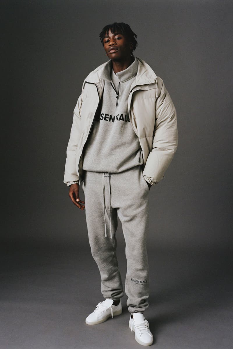 fear of god essentials fall collection loungewear outerwear sweatshirt denim jackets lookbook