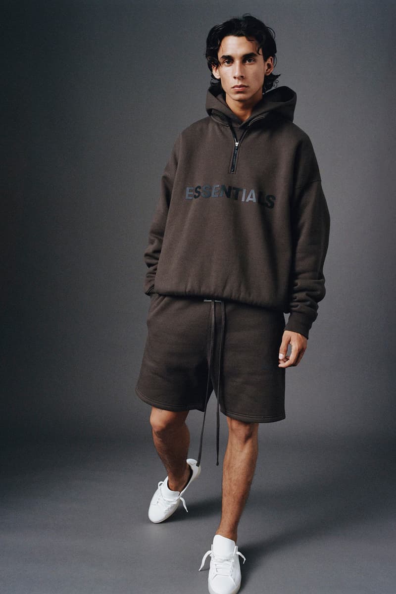 fear of god essentials fall collection loungewear outerwear sweatshirt denim jackets lookbook