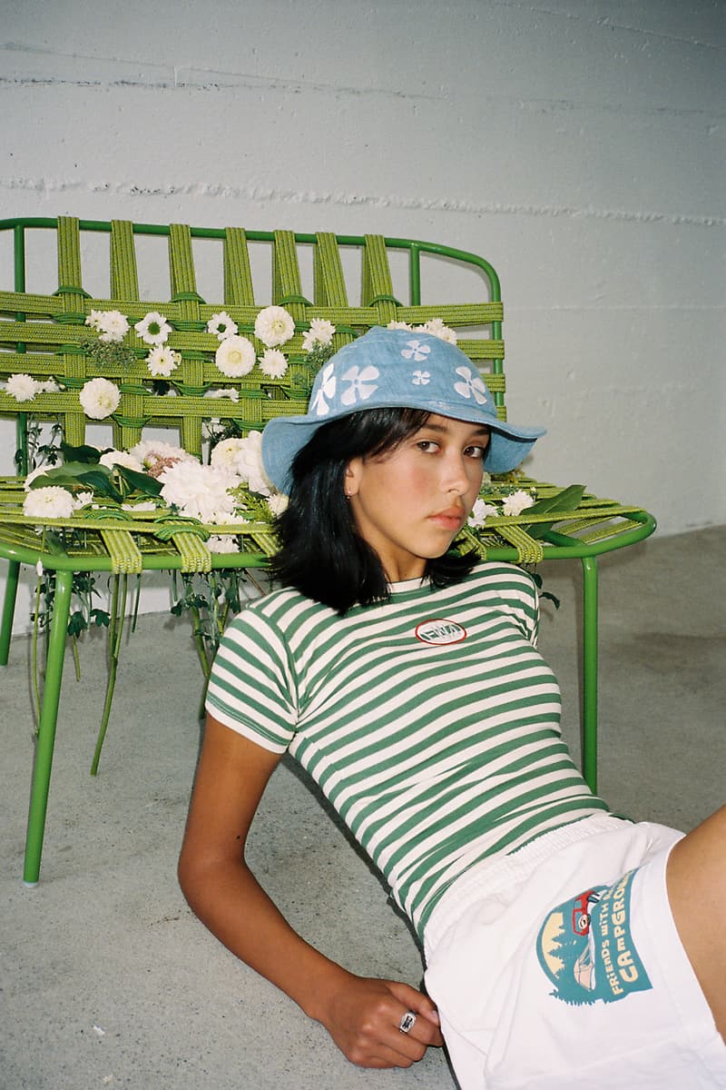 Friends With Animals Fall/Winter 2020 Collection Striped T-Shirt Bucket Hat