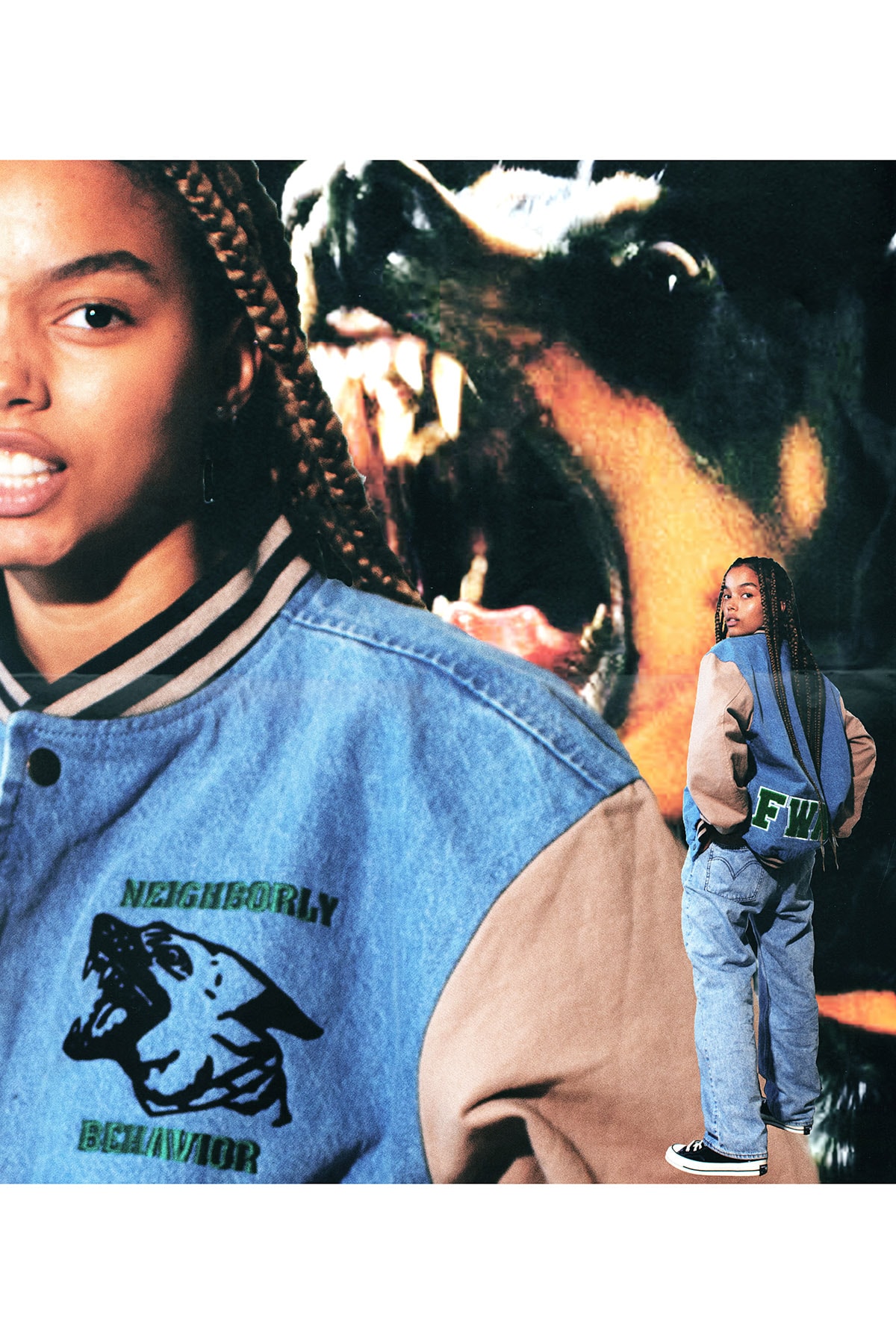 Friends With Animals Fall/Winter 2020 Collection Letterman Jacket