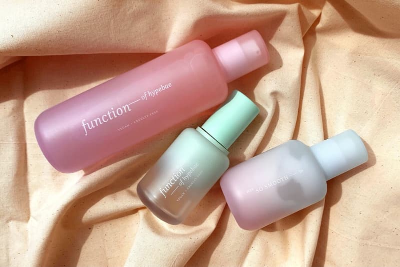 function of beauty skincare launch micellar gel cleanser facial serum lotion moisturizer