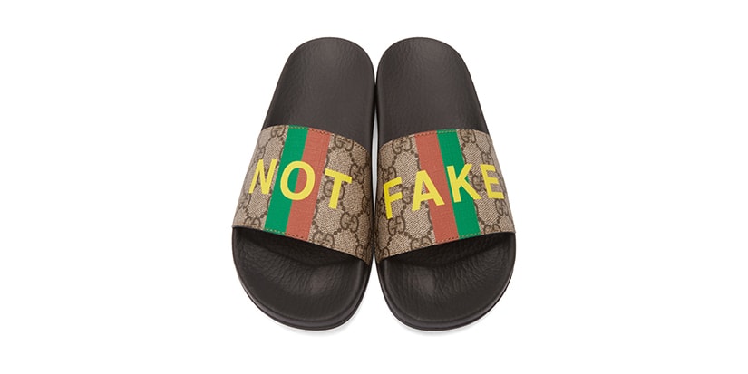 Gucci slides women not fake Clearance
