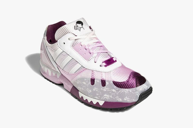 hey tea adidas originals a-zx 7000 sneakers collaboration merlot rich mauve clear lilac release info