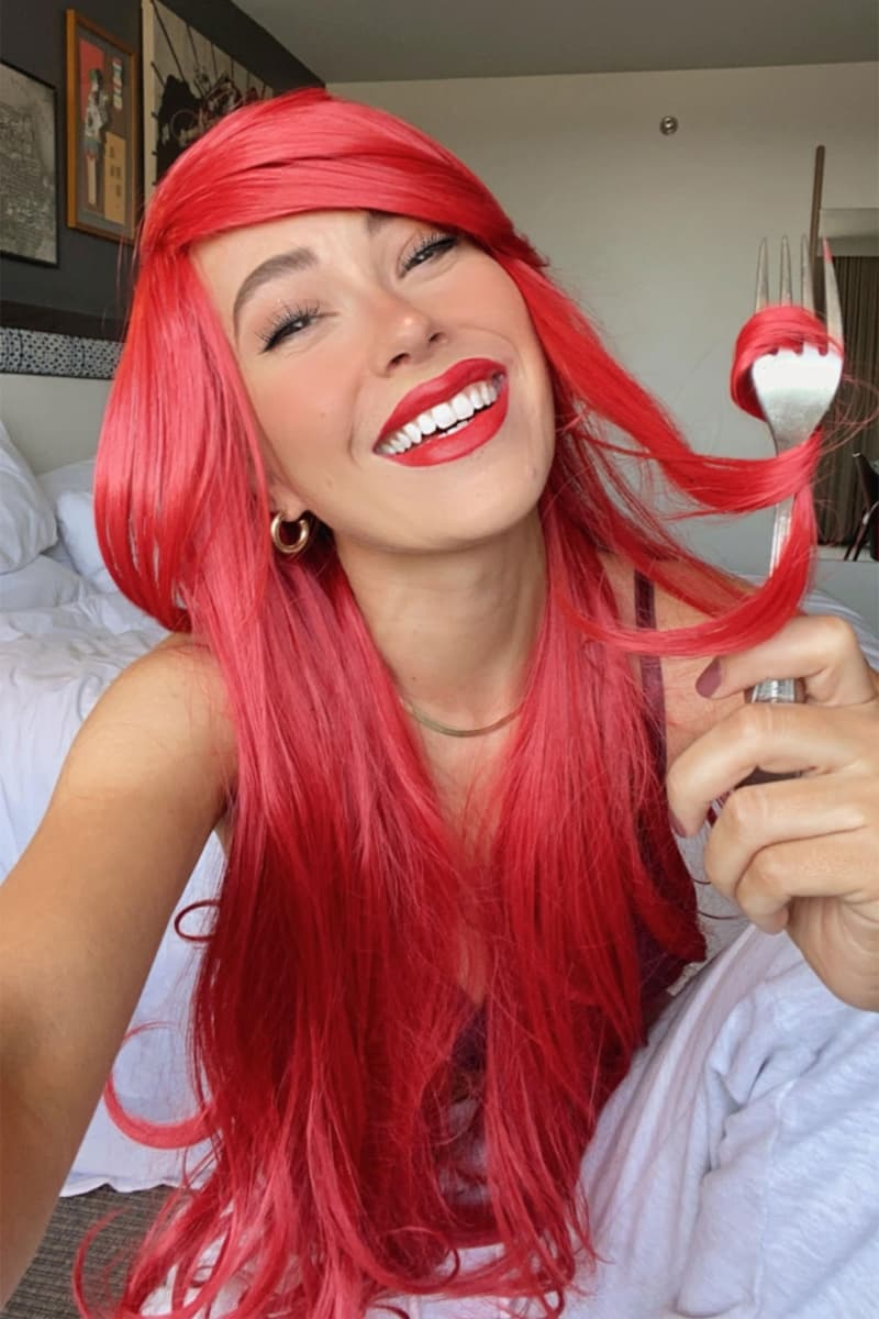 insert name here inh halloween ideas ariel little mermaid tutorial red wigs hair makeup jordynn wynn