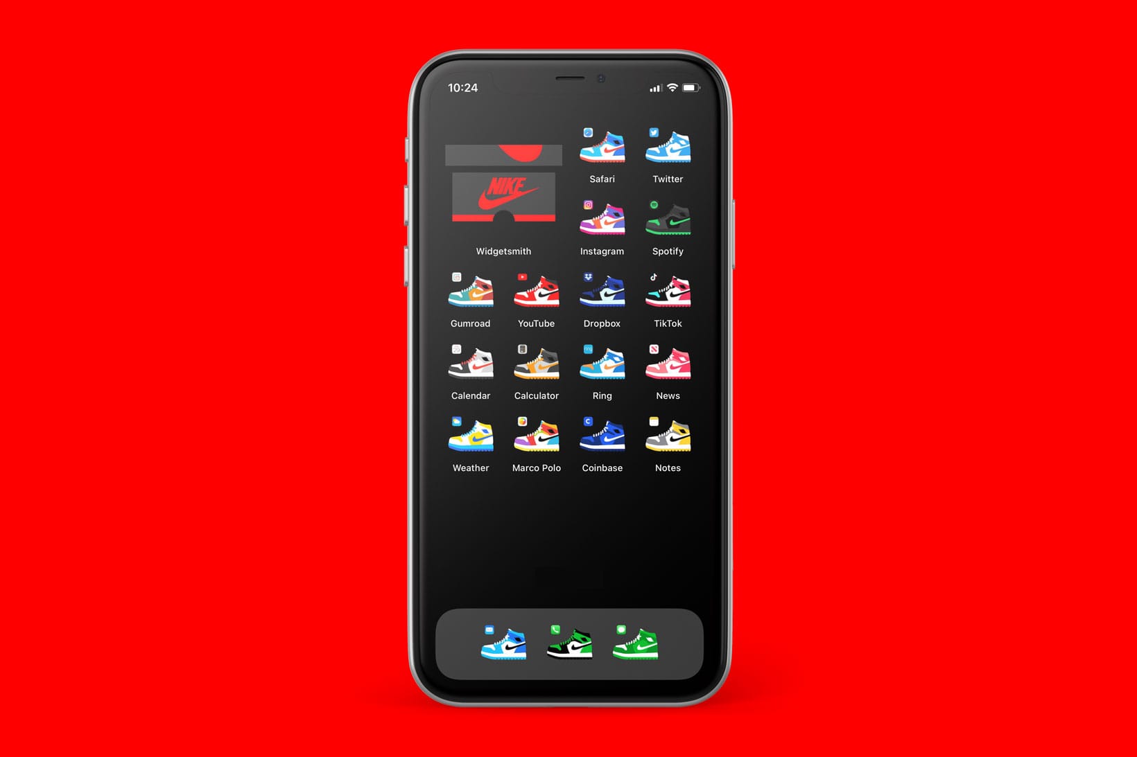 Home Screen With Jordan App Icons 